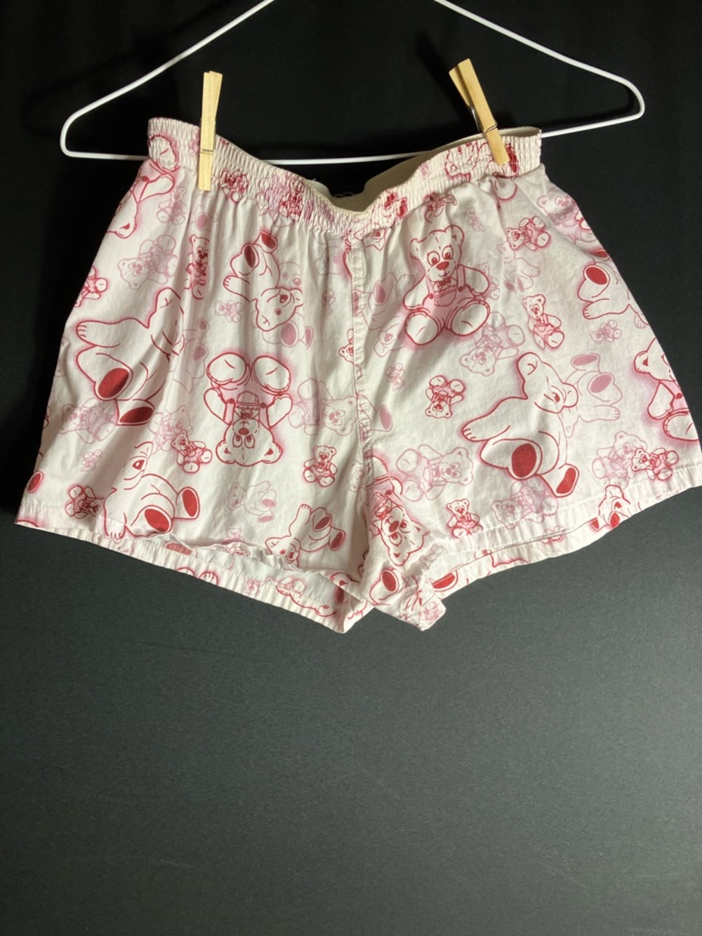 Women's Pink Teddy Bear Cotton Sleep Shorts